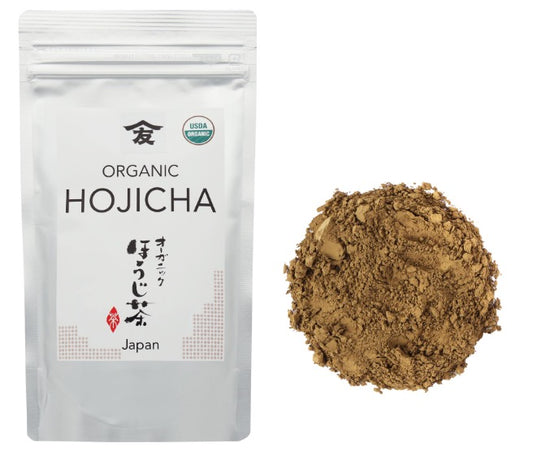Hojicha Tea – Japanese Organic Loose Leaf Green Tea – Roasted Green Tea Uji-Kyoto – Low Caffeine Tea with a Sweet, Smoky Taste