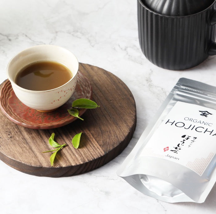 Hojicha Tea – Japanese Organic Loose Leaf Green Tea – Roasted Green Tea Uji-Kyoto – Low Caffeine Tea with a Sweet, Smoky Taste