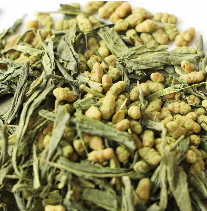 Organic Genmaicha Tea - Loose Leaf Japanese Green Tea - Genmai Matcha Uji-Kyoto - Premium Sencha Green Tea, 100g