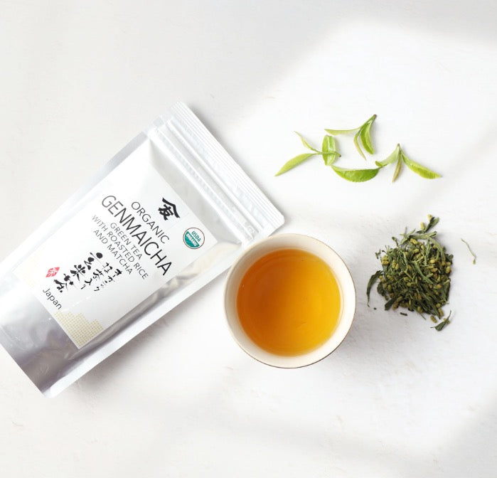 Organic Genmaicha Tea - Loose Leaf Japanese Green Tea - Genmai Matcha Uji-Kyoto - Premium Sencha Green Tea, 100g
