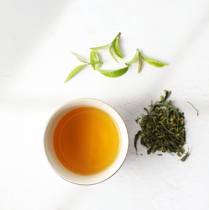 Organic Genmaicha Tea - Loose Leaf Japanese Green Tea - Genmai Matcha Uji-Kyoto - Premium Sencha Green Tea, 100g