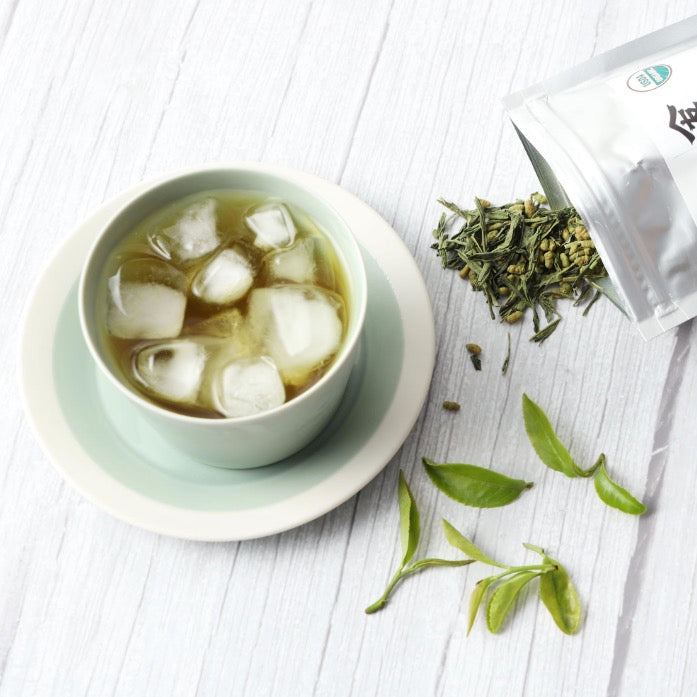 Organic Genmaicha Tea - Loose Leaf Japanese Green Tea - Genmai Matcha Uji-Kyoto - Premium Sencha Green Tea, 100g